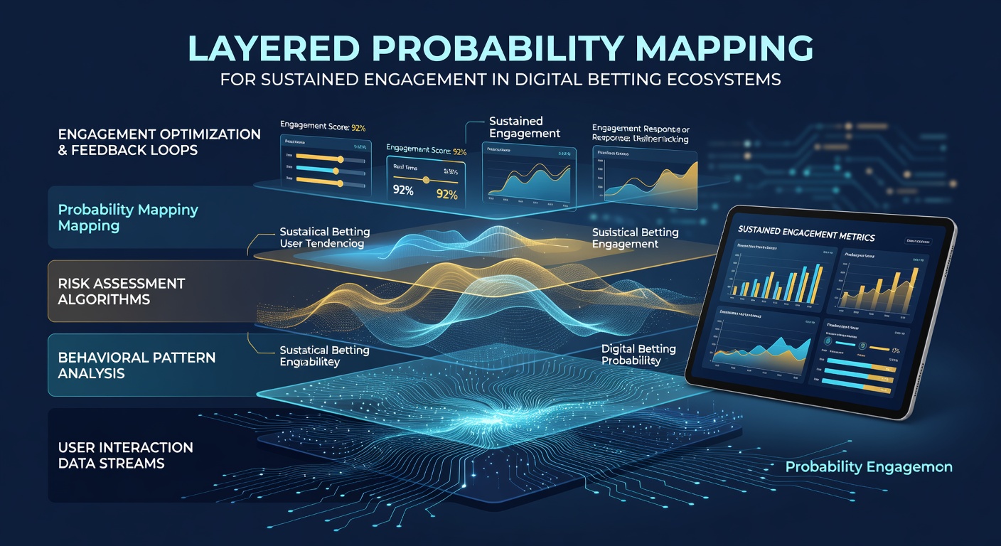 Diagram showing data flow through probability layers in digital betting