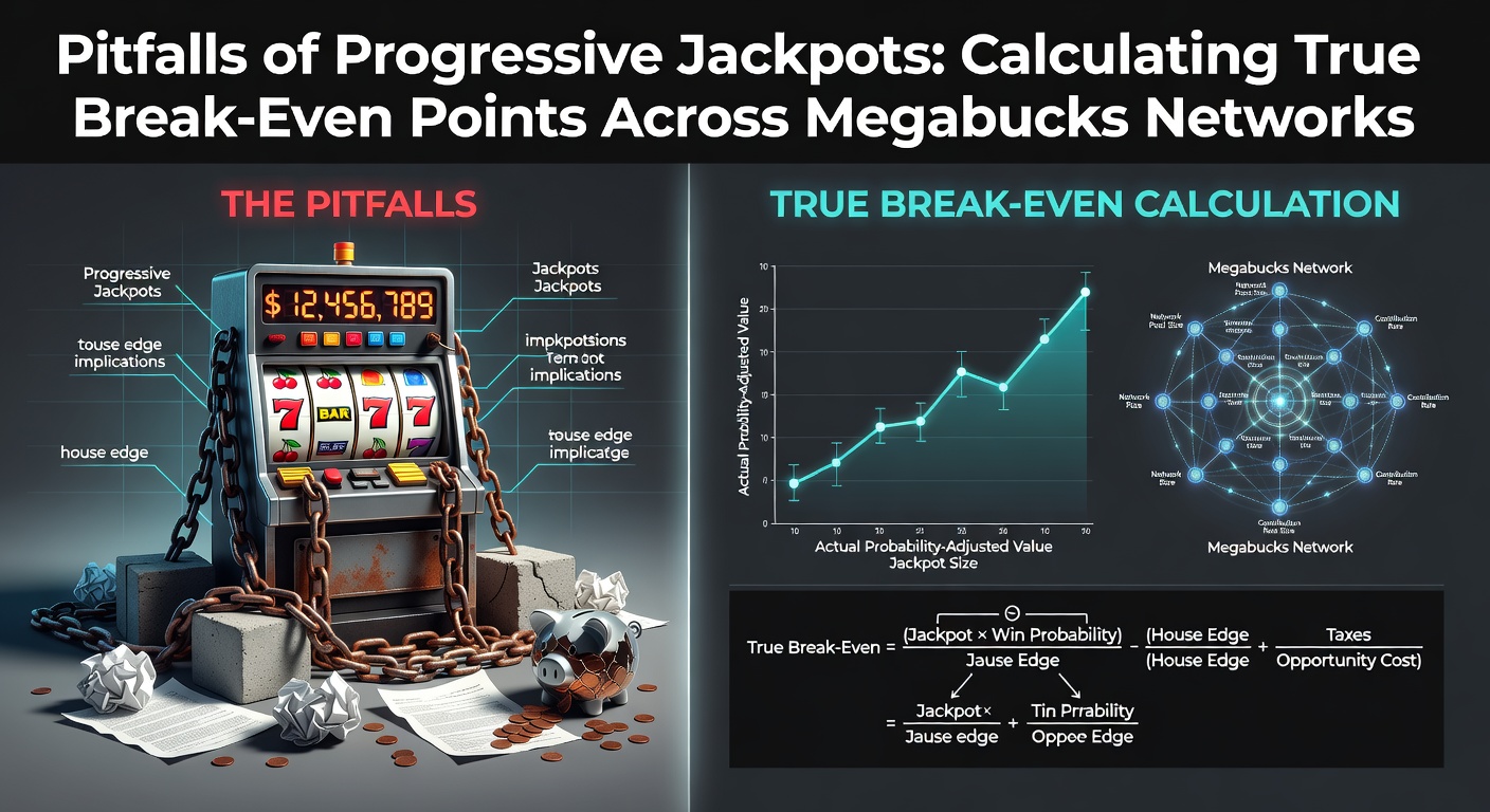 Vibrant slot machine display showing a massive Megabucks progressive jackpot meter climbing toward eight figures, with casino lights reflecting off the screen