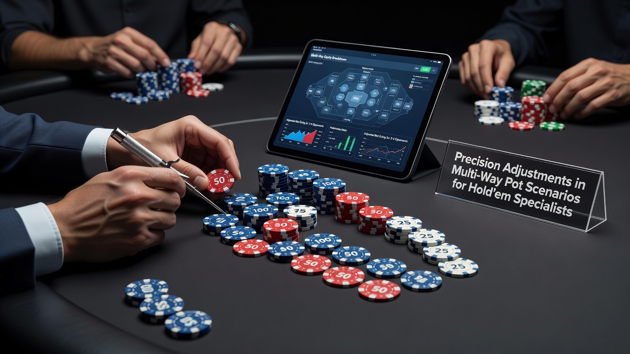 Diagram illustrating multi-way pot dynamics in Texas Hold'em