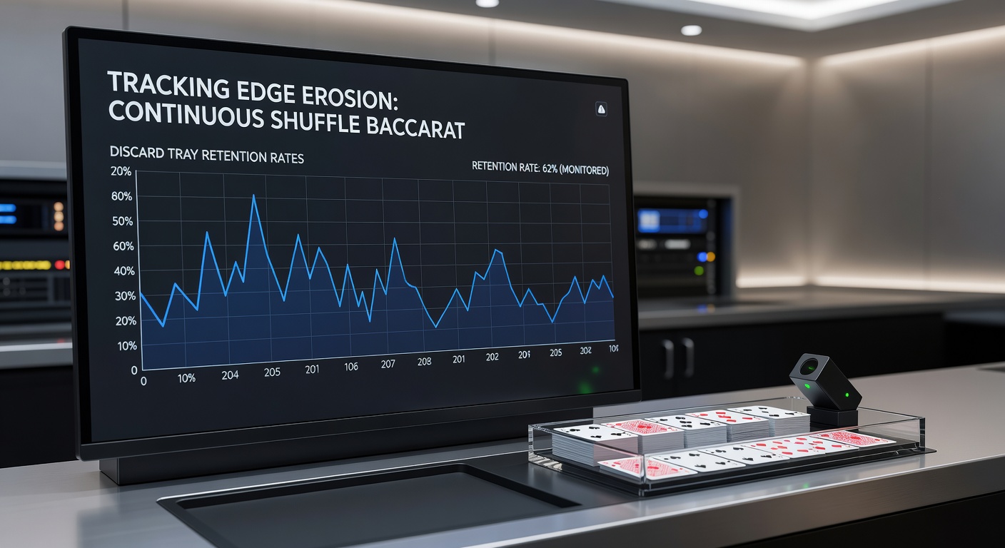 Software interface displaying retention rates and side bet probability adjustments in baccarat